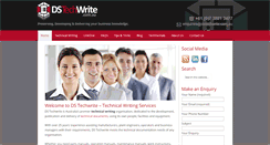 Desktop Screenshot of dstechwrite.com.au