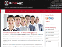Tablet Screenshot of dstechwrite.com.au